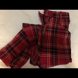 Urban outfitters red plaid pants